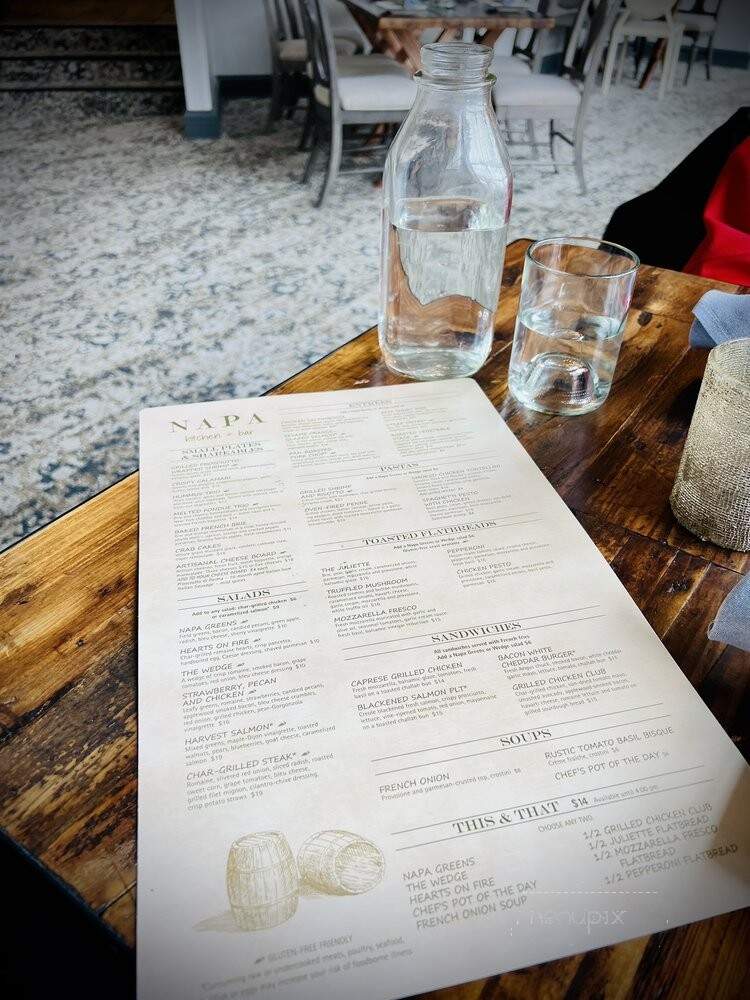 Napa Kitchen Bar - Toledo, OH menu_pic