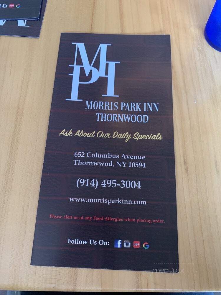 Morris Park Inn - Thornwood, NY menu_pic