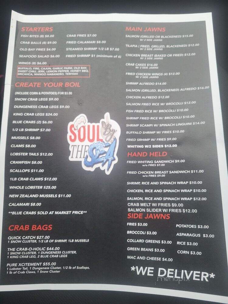 Soul By the Sea - Philadelphia, PA menu_pic