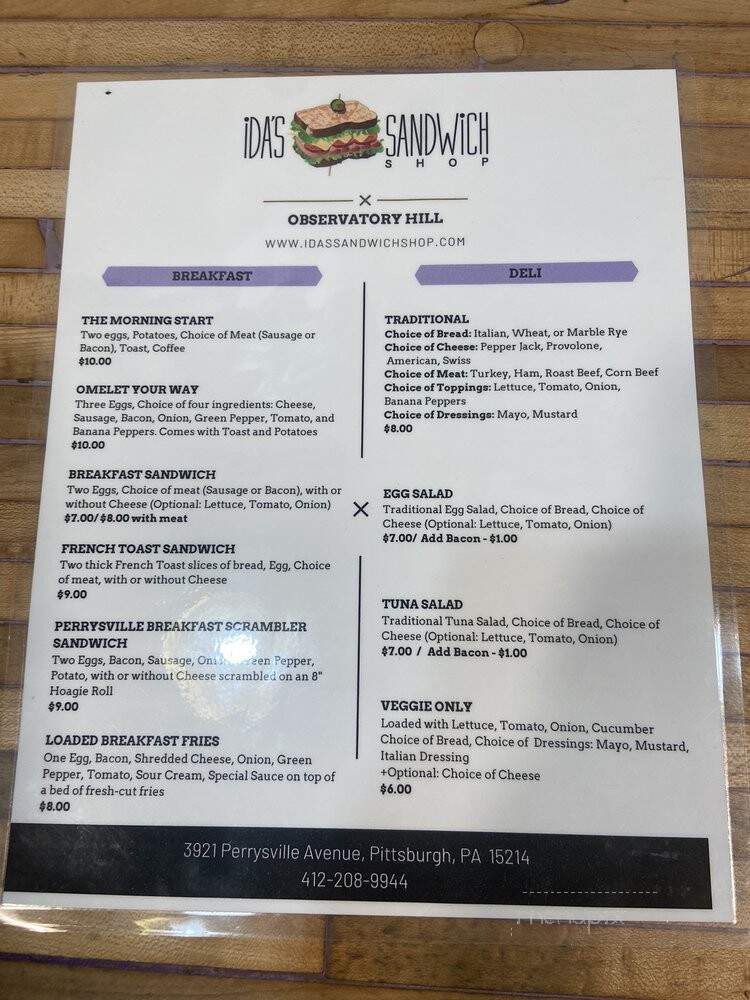 Ida's Sandwich Shop - Pittsburgh, PA