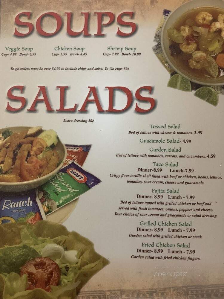 Mi Rancho - Wagener, SC menu_pic