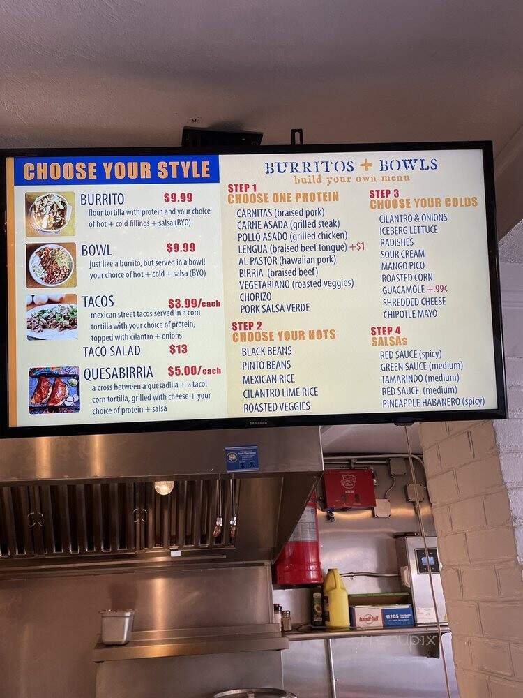 Tacos Guac and Bowl - Reading, PA menu_pic