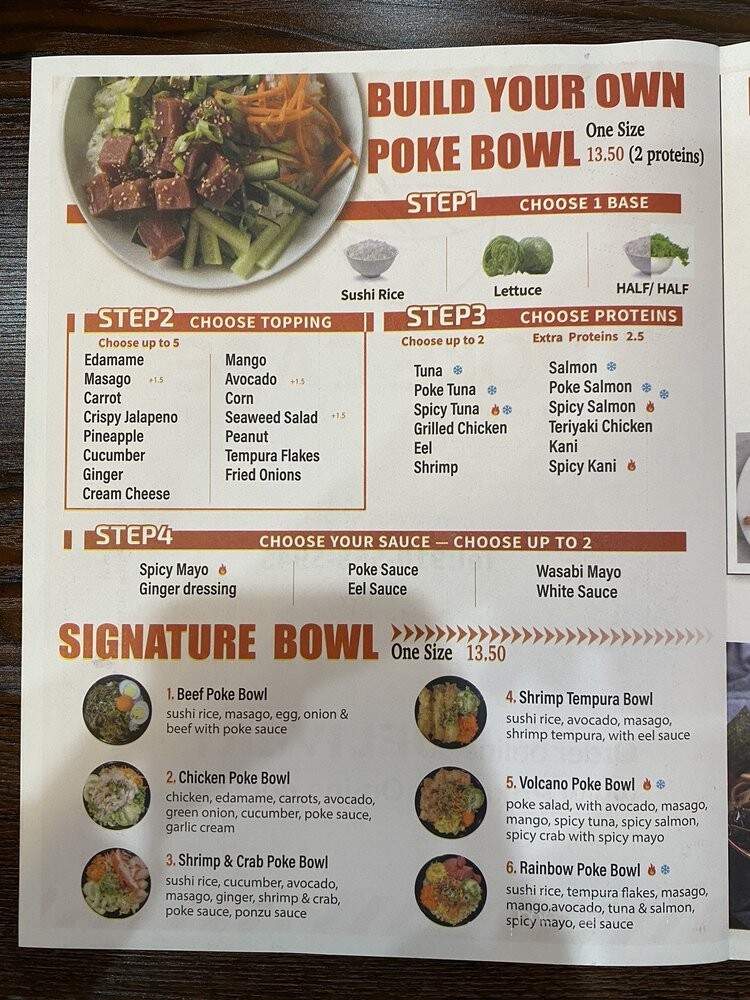 Poke Cafe - Fayetteville, NC menu_pic