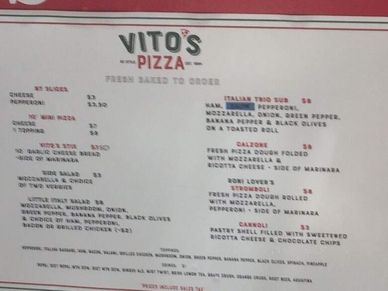 Vito's Pizza Shop - Fort Mill, SC menu_pic