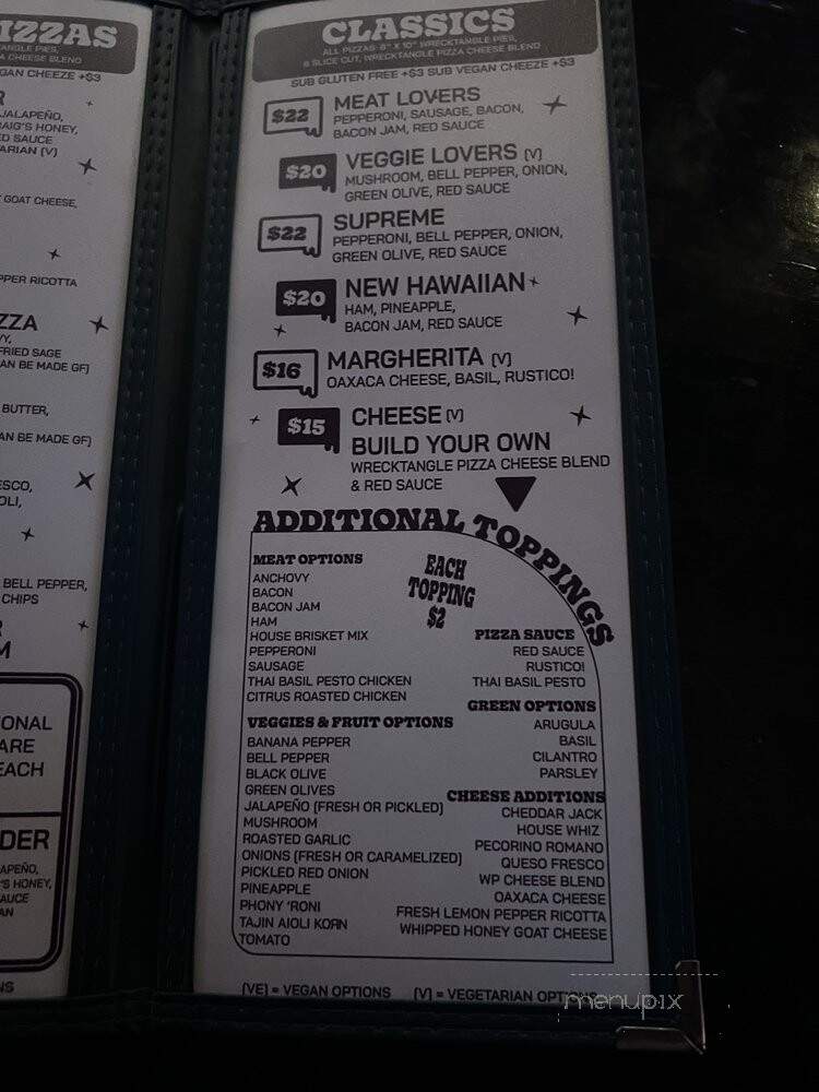 Wrecktangle Pizza - Minneapolis, MN menu_pic