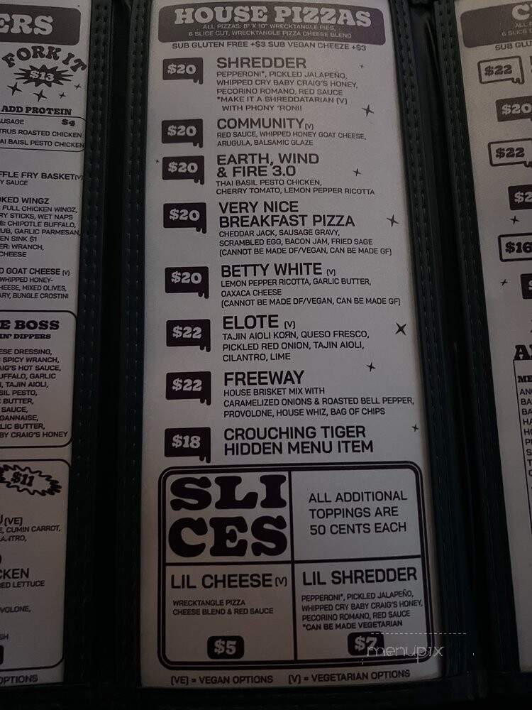 Wrecktangle Pizza - Minneapolis, MN menu_pic