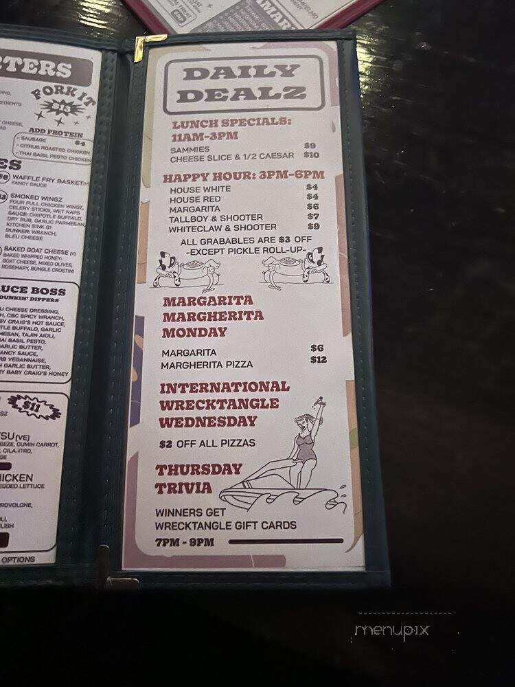 Wrecktangle Pizza - Minneapolis, MN menu_pic