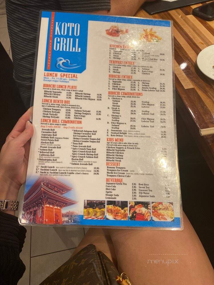 Koto Grill Sushi and Hibachi - Fort Myers, FL menu_pic