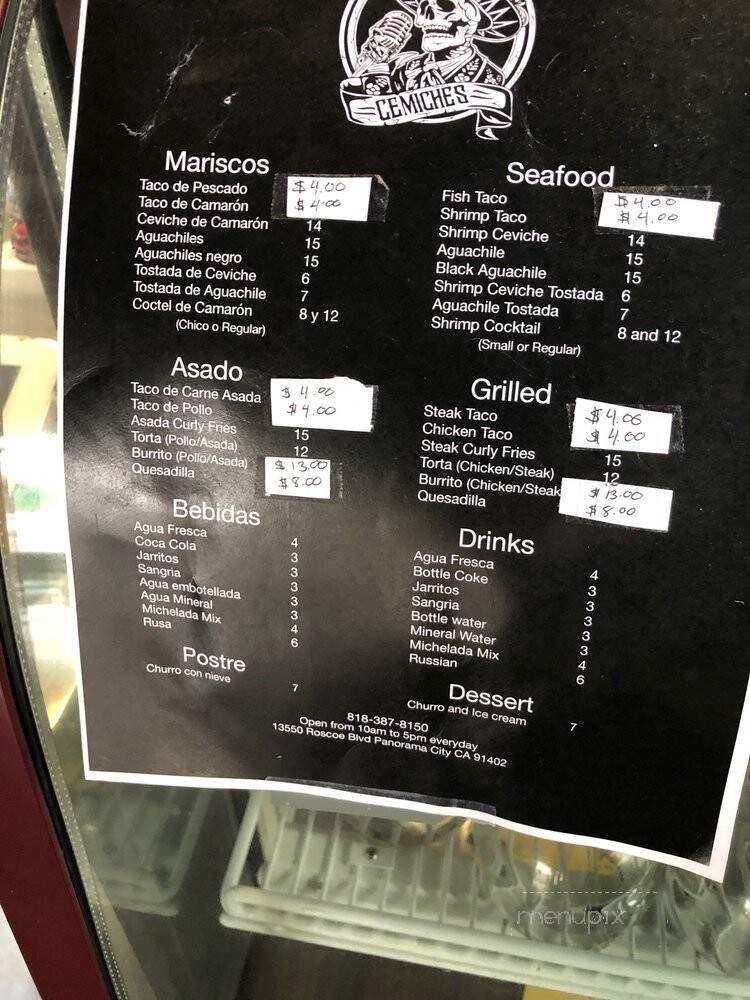 Cemiches - Panorama City, CA menu_pic
