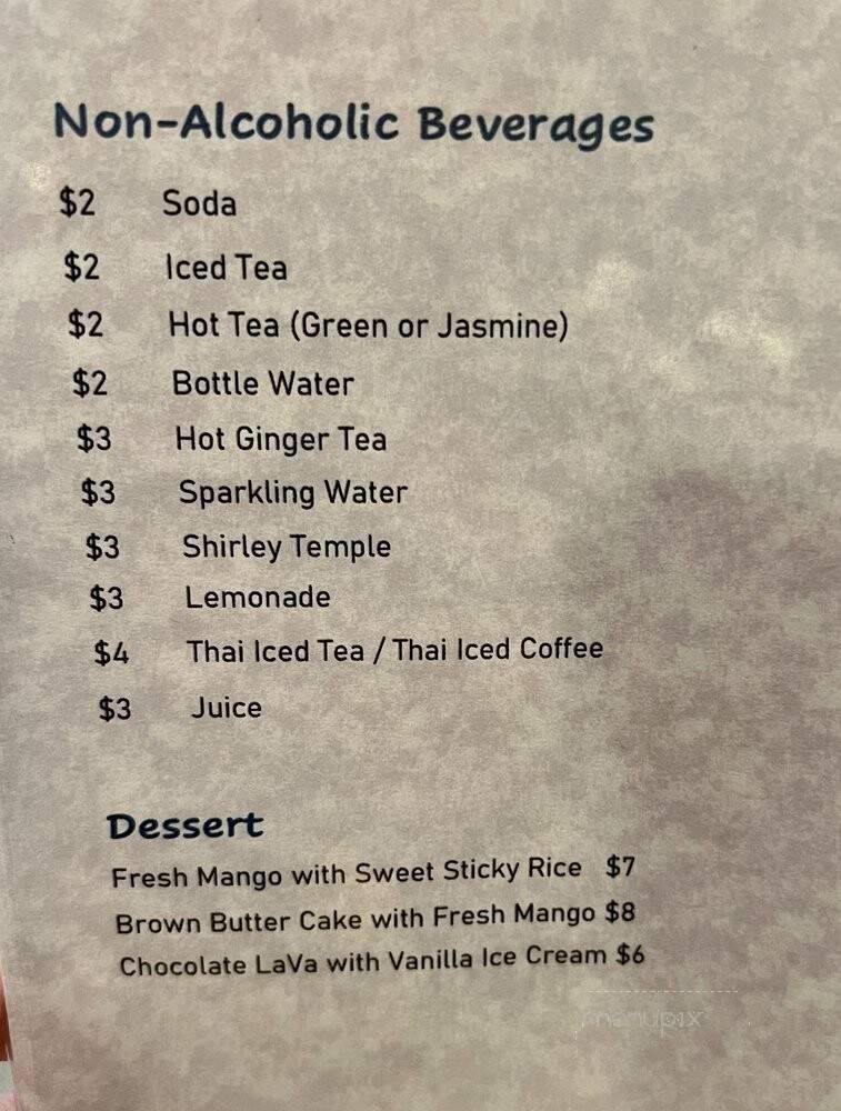 511 Thai Asian Eatery - Houston, TX menu_pic
