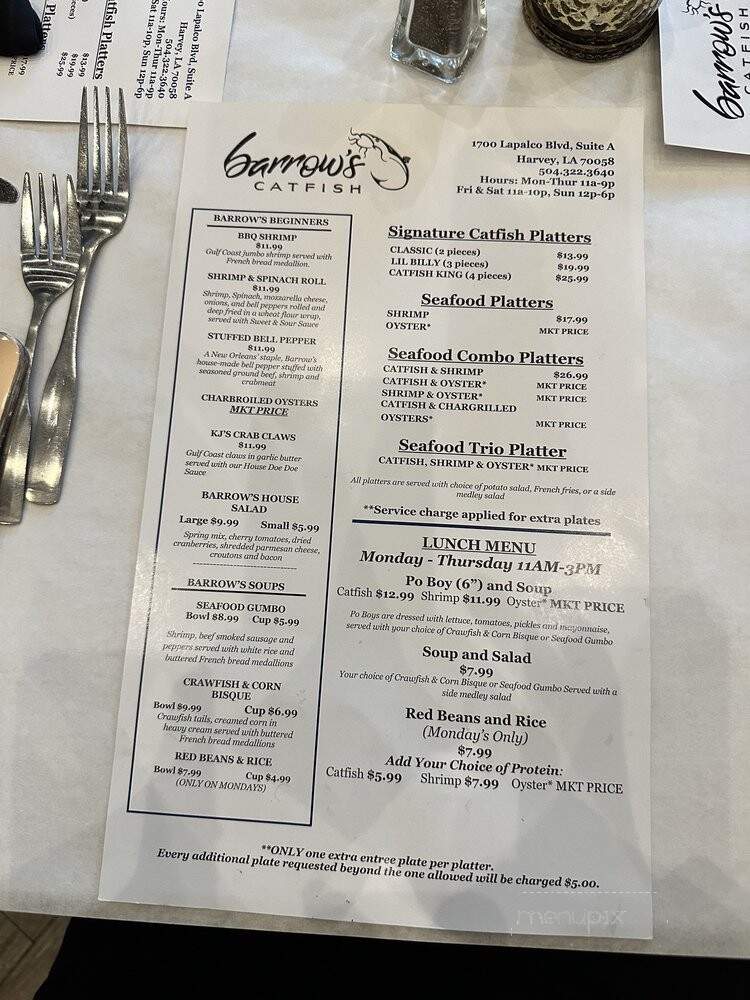 Barrow's Catfish - Harvey, LA