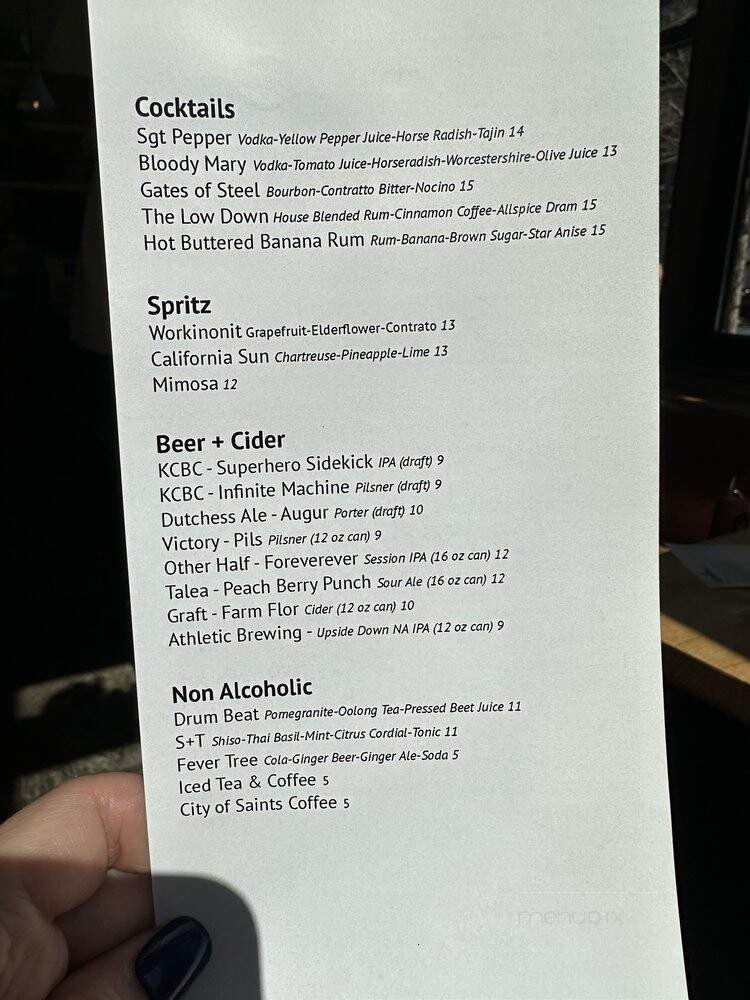 Arden - Brooklyn, NY menu_pic