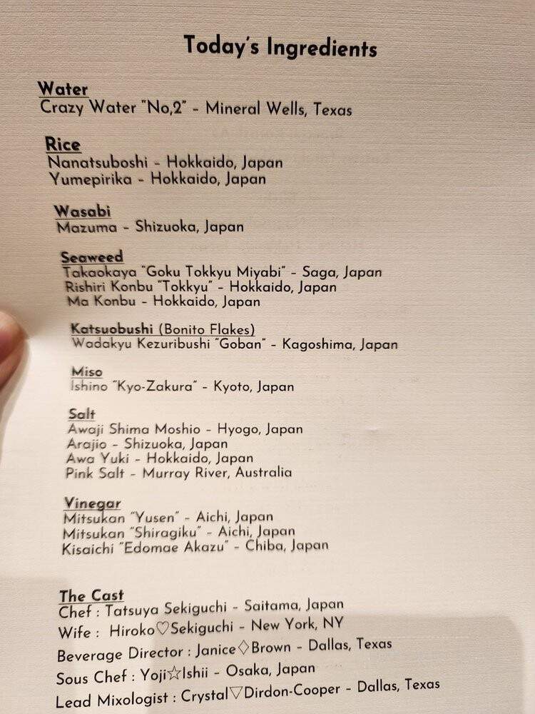 Tatsu Dallas - Dallas, TX menu_pic