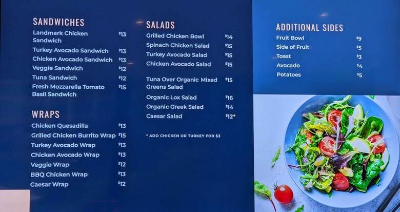 Landmark Cafe - Los Angeles, CA menu_pic