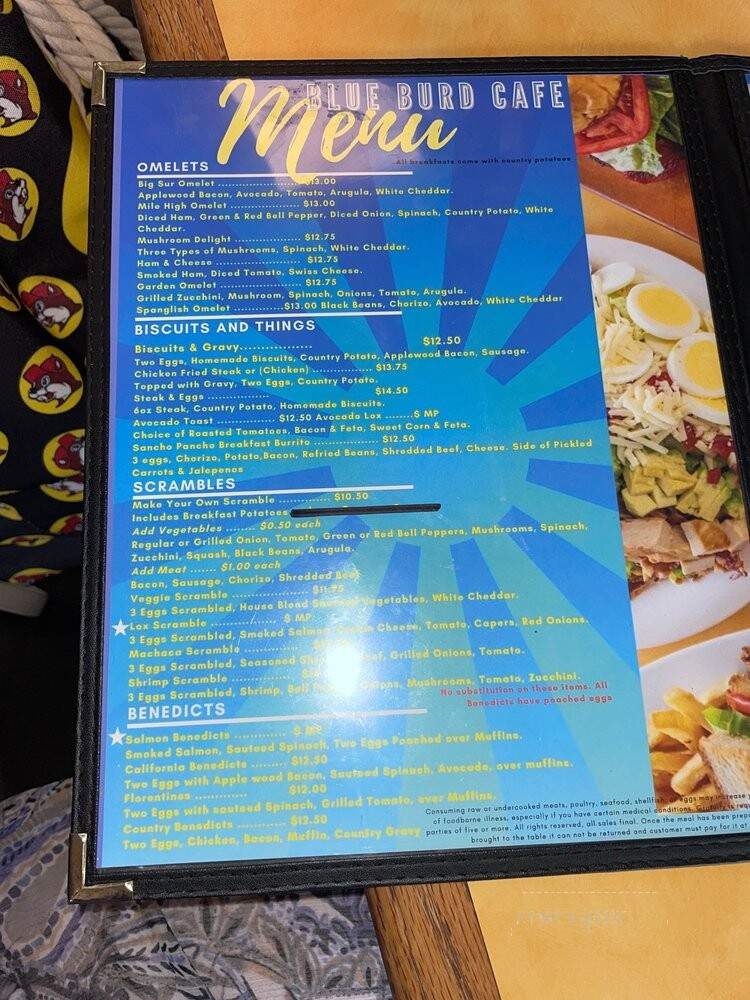 Blueburd Cafe - Hollywood, FL menu_pic