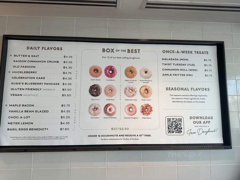 Sidecar Doughnuts & Coffee - Culver City, CA menu_pic