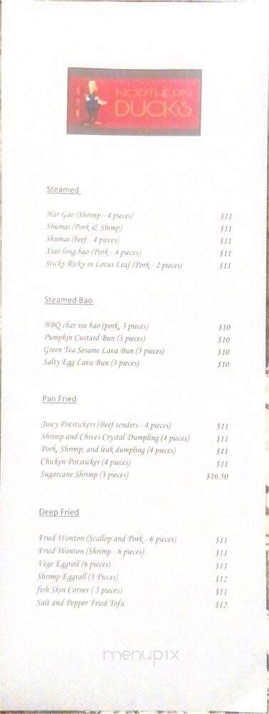 Northern Ducks - San Francisco, CA menu_pic