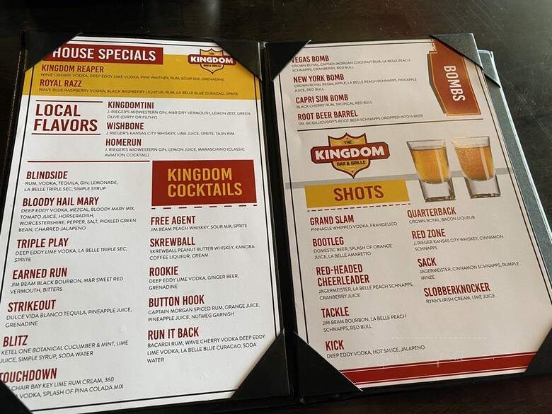 The Kingdom Bar & Grille - Overland Park, KS menu_pic