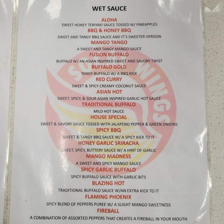 SoCal Wings - Buena Park, CA menu_pic