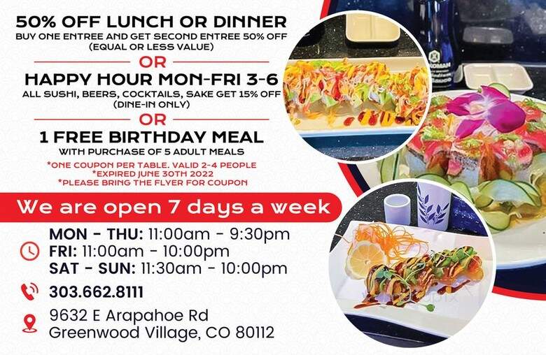 Fuji Hibachi & Sushi Restaurant - Englewood, CO