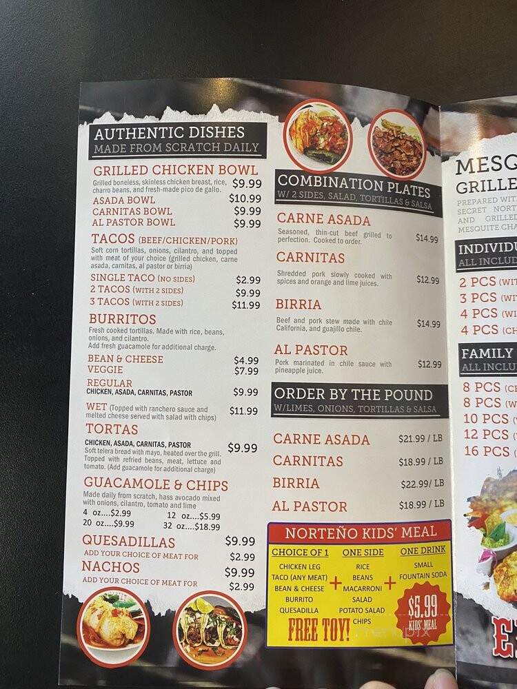 El Pollo Norteno - Lake Forest, CA menu_pic