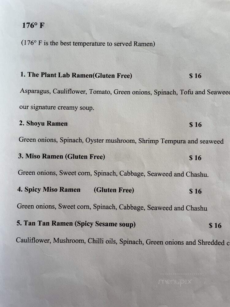 The Plant Lab Vegan - Los Angeles, CA menu_pic