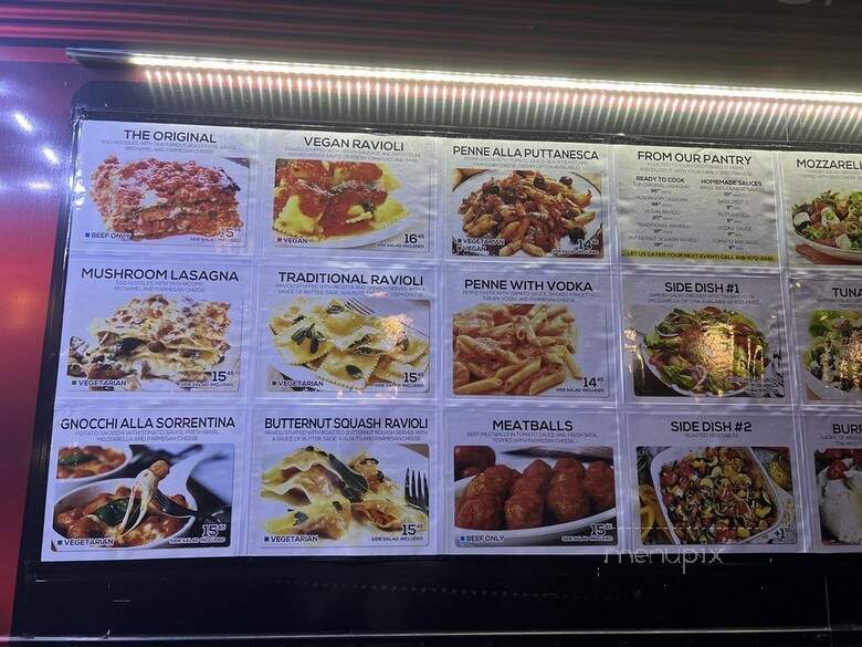 LA LA Lasagna - Los Angeles, CA menu_pic