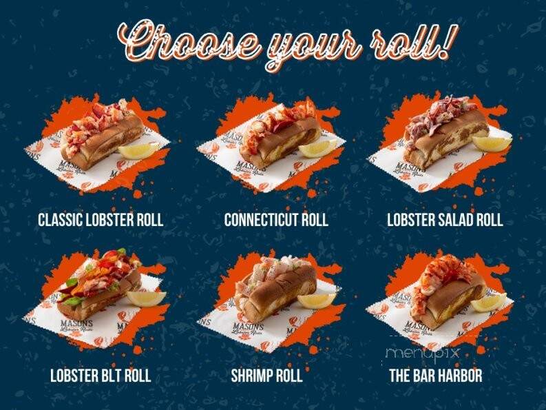 Mason's Famous Lobster Rolls - Virginia Beach, VA menu_pic