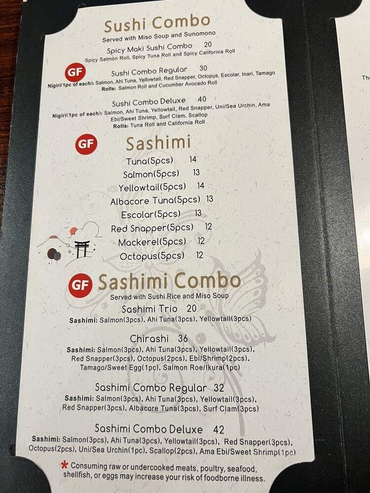 Akatsuki Sushi Bar - Silverton, OR menu_pic