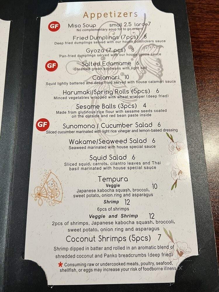 Akatsuki Sushi Bar - Silverton, OR menu_pic