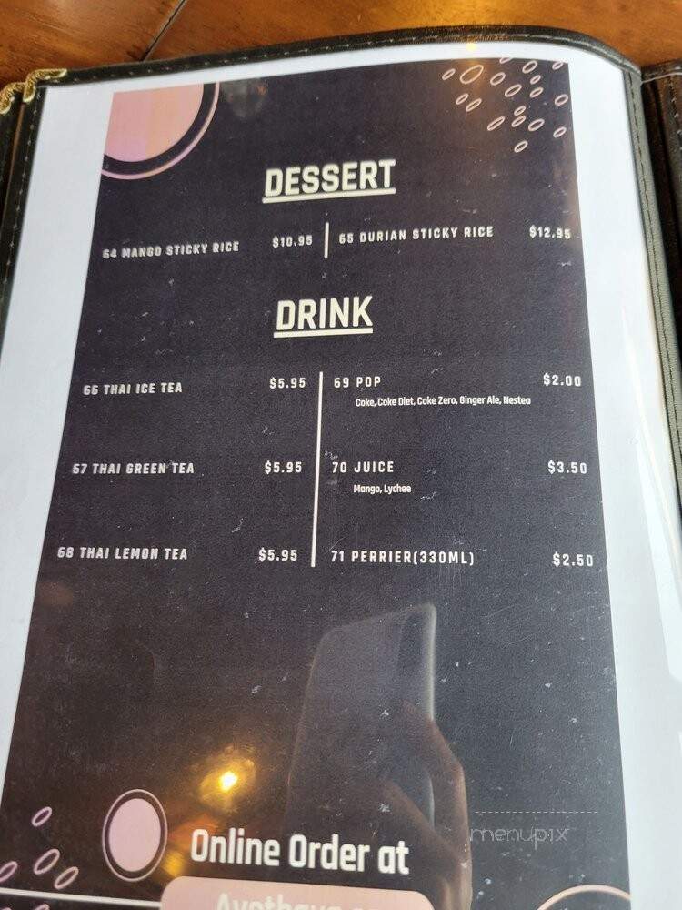 Ayothaya Thai Kitchen - Oshawa, ON menu_pic