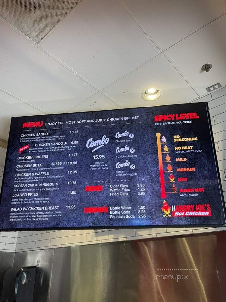 Hangry Joe's Hot Chicken - Coppell, TX menu_pic
