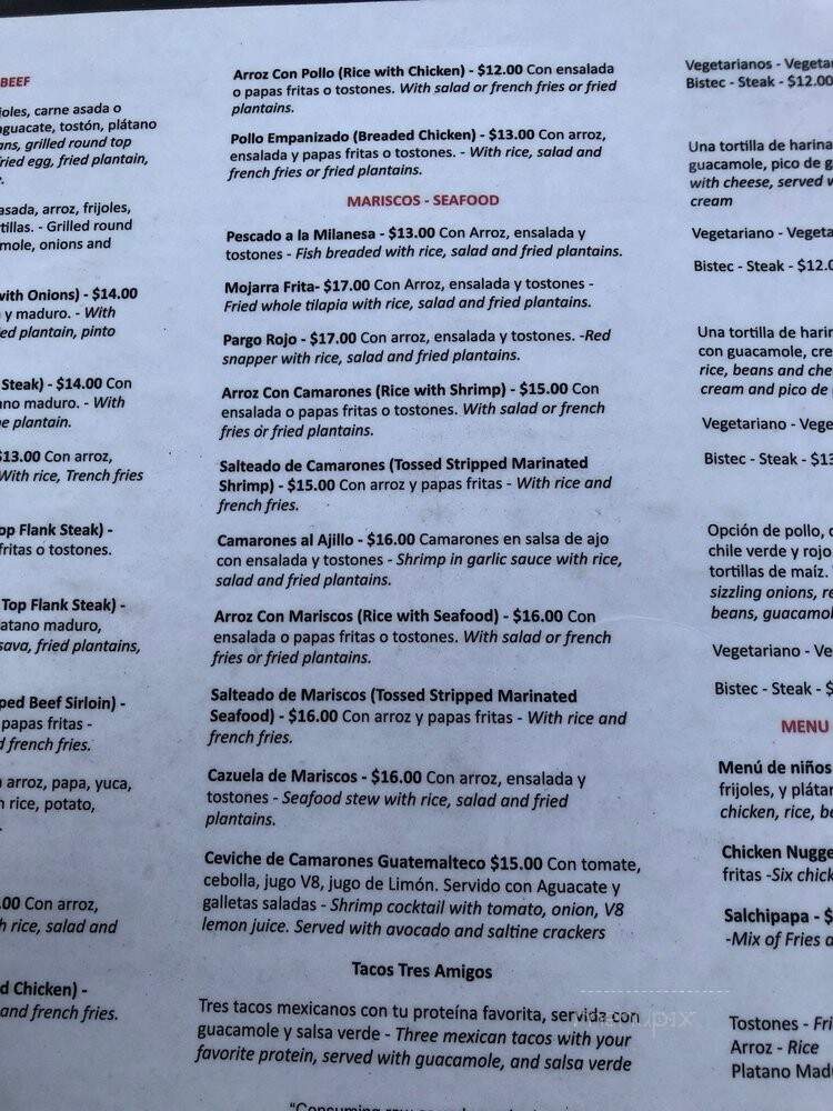 La Antigua Restaurant and Bakery - Norwalk, CT menu_pic