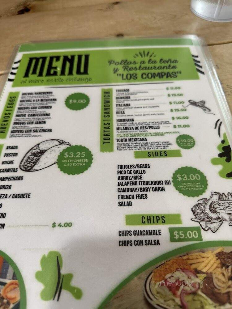 Los Compas - Savannah, GA menu_pic