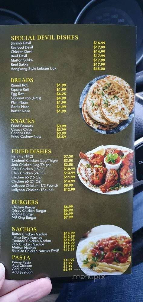 Masala Boys - Toronto, ON menu_pic
