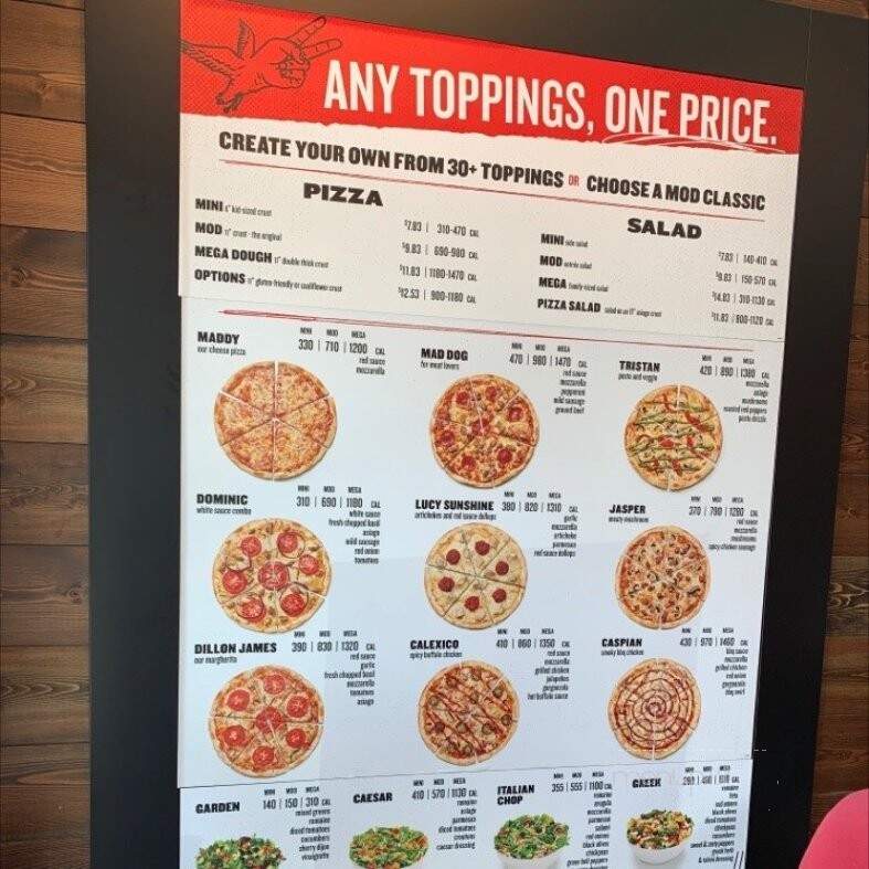 MOD Pizza - San Antonio, TX menu_pic