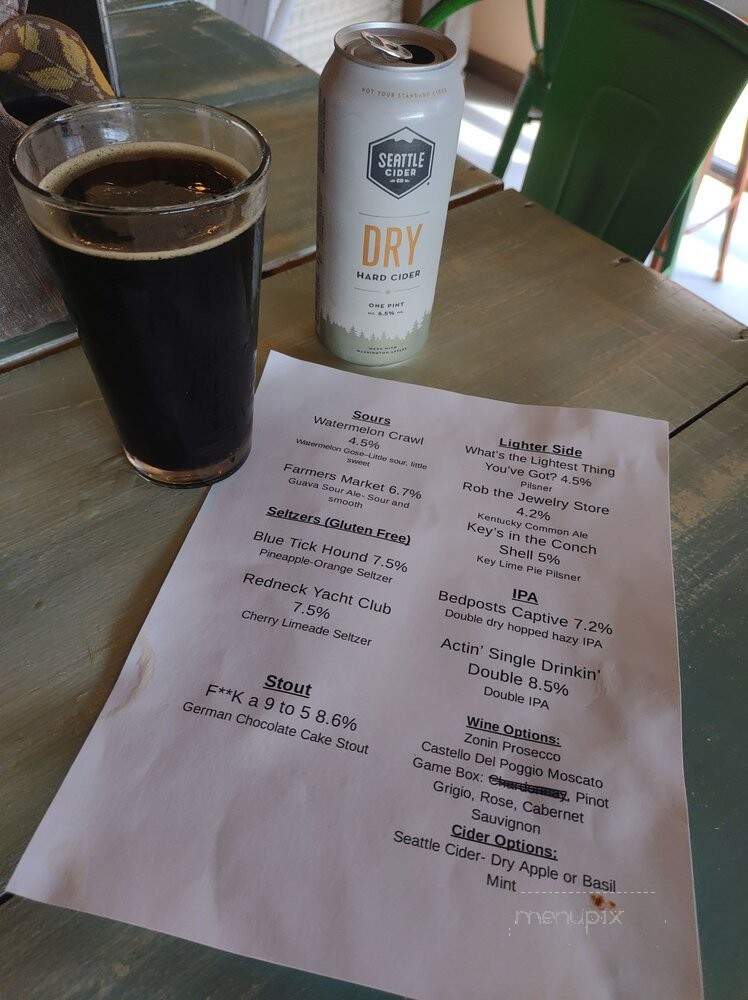 Peach City Brewery - Gaffney, SC menu_pic