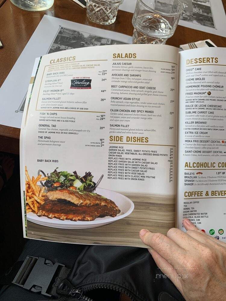 Shaker Cuisine & Mixologie Levis - Levis, QC menu_pic