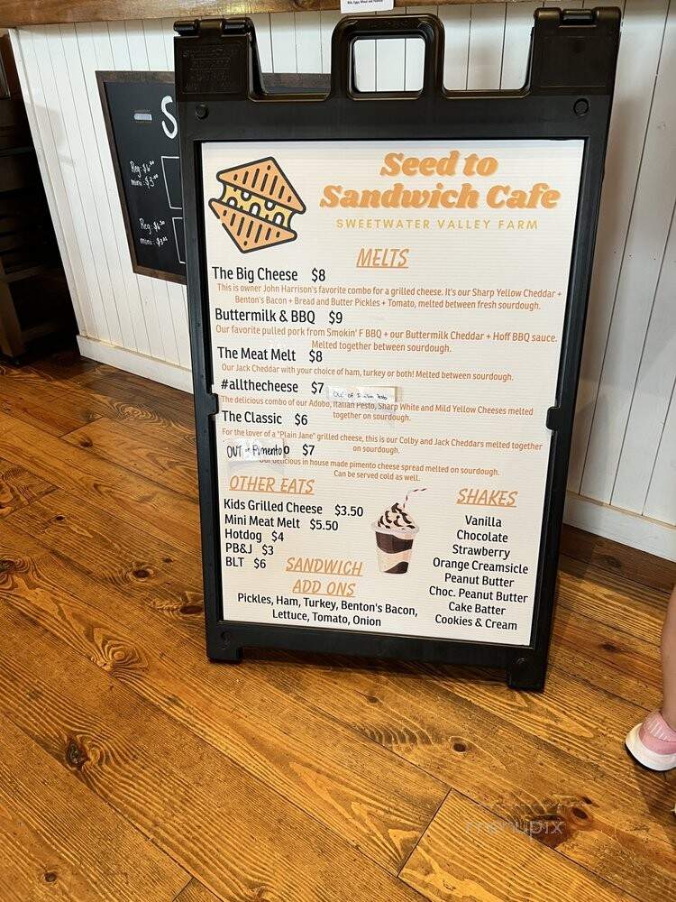 Sweetwater Valley Farm - Philadelphia, TN menu_pic
