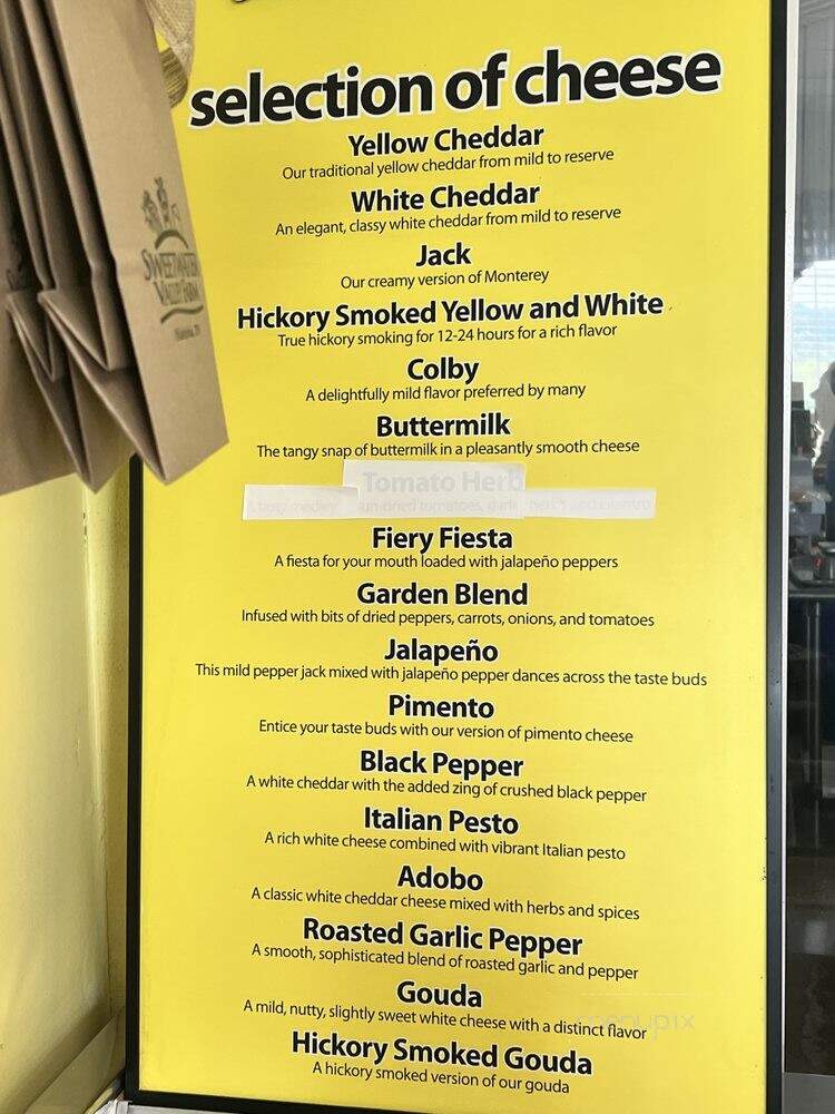 Sweetwater Valley Farm - Philadelphia, TN menu_pic