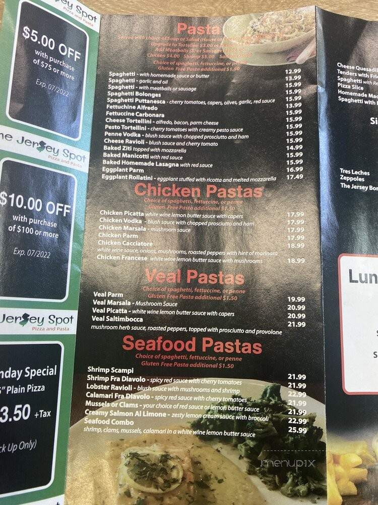 The Jersey Spot Pizza and Pasta - Kissimmee, FL menu_pic