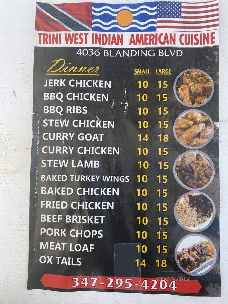 Trini West Indian/American Cusine - Jacksonville, FL menu_pic