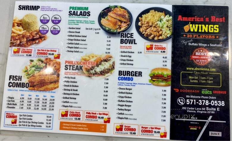 America's Best Wings - Vienna, VA menu_pic