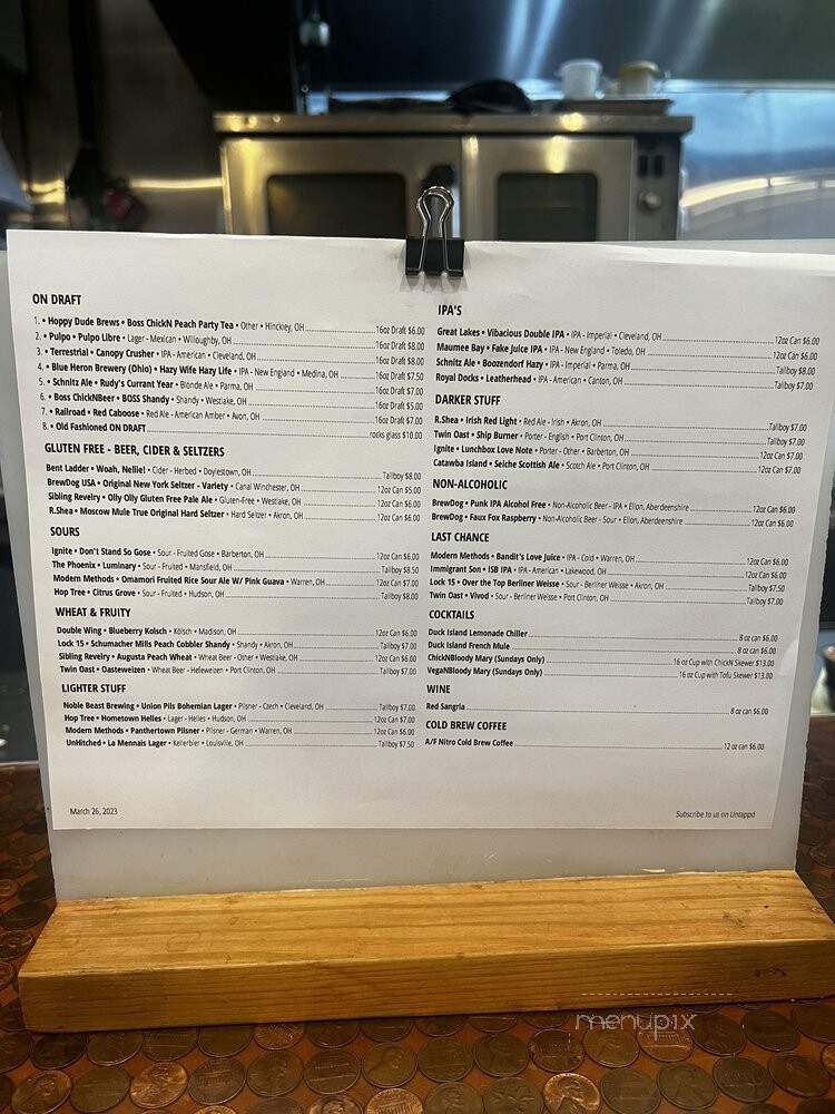 Boss ChicknBeer - Seven Hills, OH menu_pic