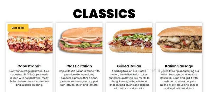 Capriotti's Sandwich Shop - Frisco, TX menu_pic
