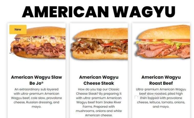 Capriotti's Sandwich Shop - Frisco, TX menu_pic