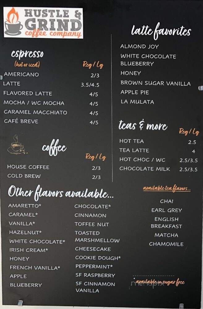 Hustle and Grind - Moody, AL menu_pic