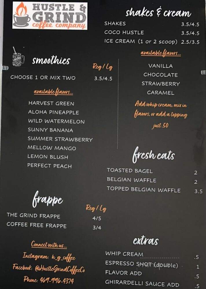 Hustle and Grind - Moody, AL menu_pic