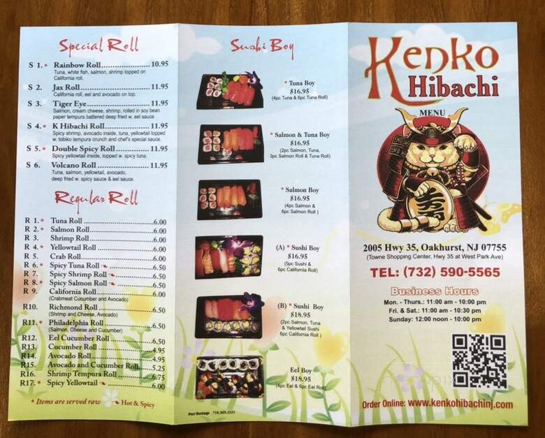 Kenko Hibachi - Oakhurst, NJ menu_pic