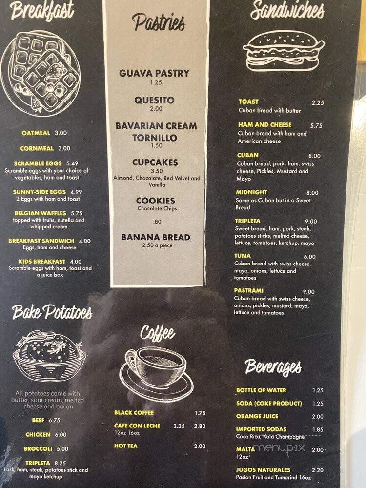 Latin Sisters Cafe - Lake Mary, FL menu_pic